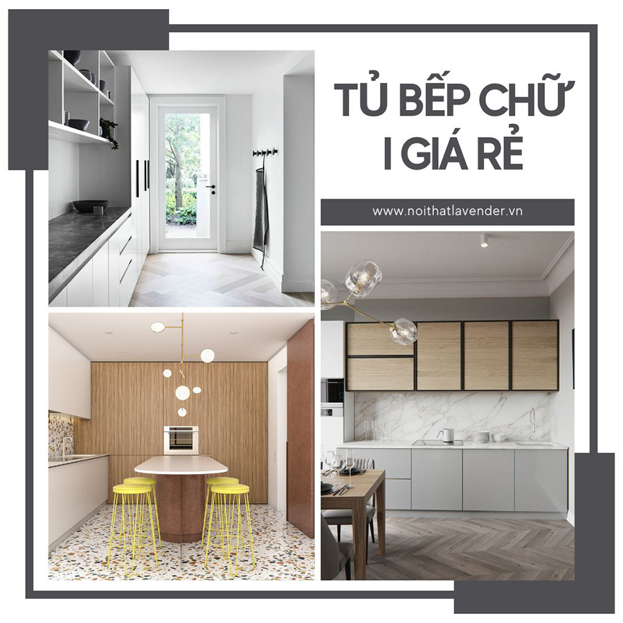 Tủ bếp chữ I giá rẻ