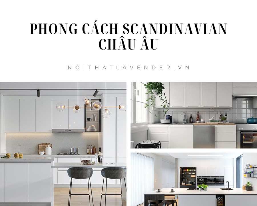 Tủ bếp phong cách Scandinavian