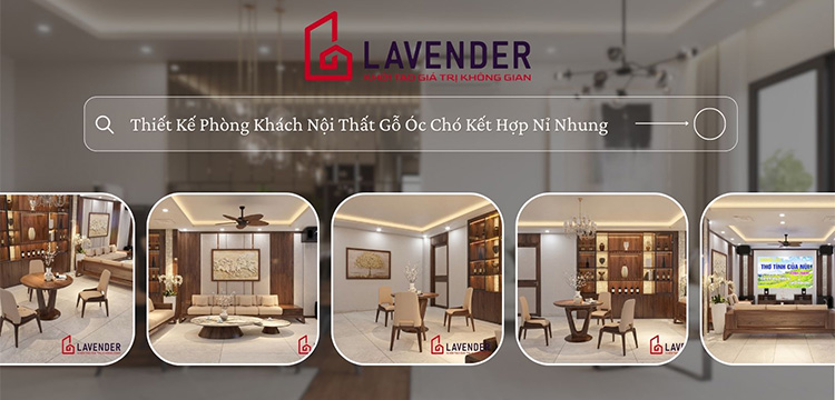 Thiết Kế Phòng Khách Nội Thất Gỗ Óc Chó Kết Hợp Nỉ Nhung Hiện Đại, Sang Trọng