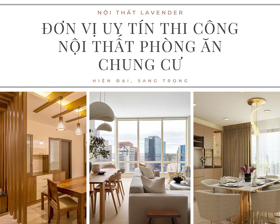 Đơn vị thi công dịch vụ phòng ăn chung cư