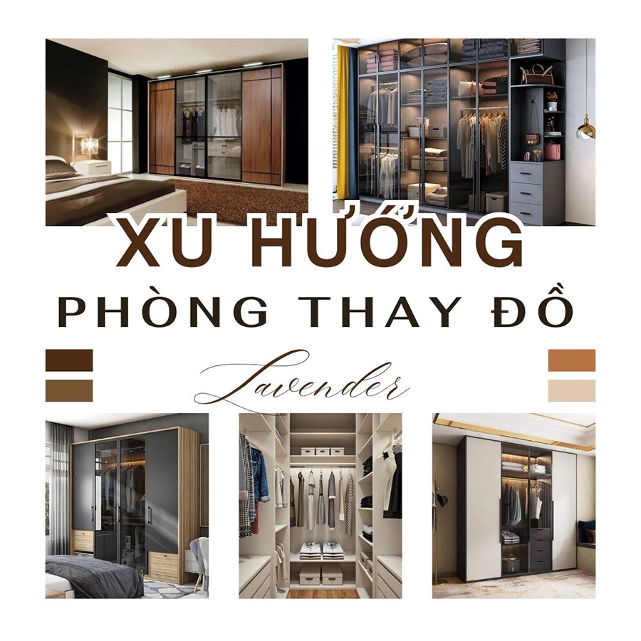 Xu hướng thiết kế nội thất phòng thay đồ cho chung cư