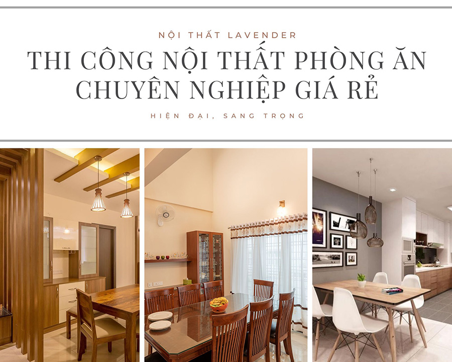 Thi công nội thất phòng ăn chung cư giá rẻ