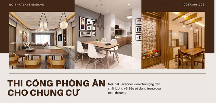 Thi công phòng ăn giá rẻ cho chung cư tại Hà Nội