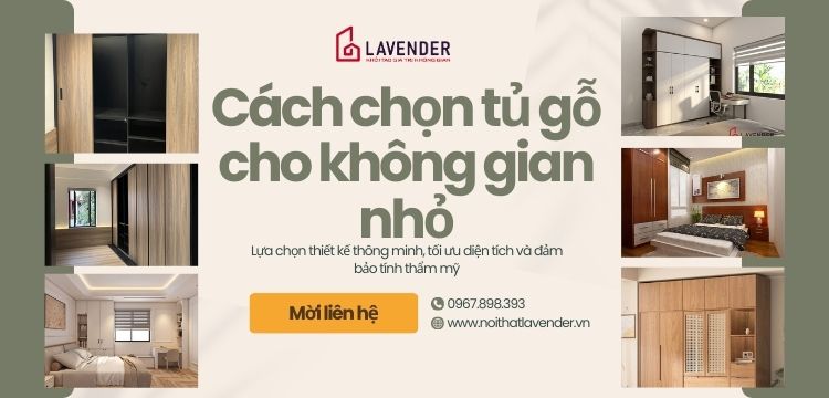 Cách chọn tủ quần áo gỗ phù hợp với không gian nhỏ hẹp