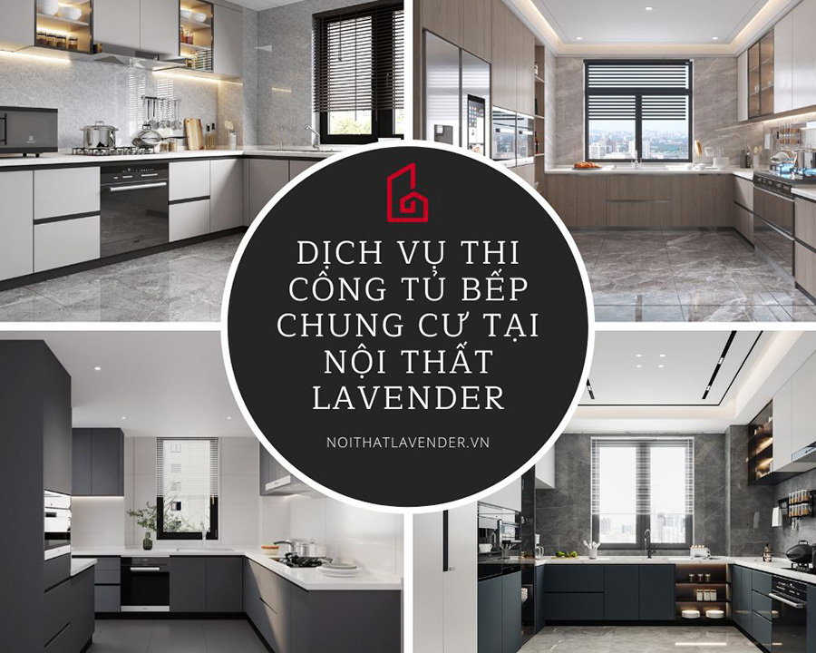 Dịch vụ thi công tủ bếp chung cư tại Hà Nội