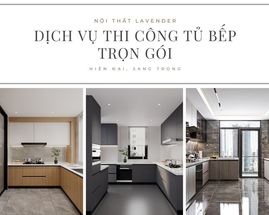 Dịch vụ thi công tủ bếp trọn gói