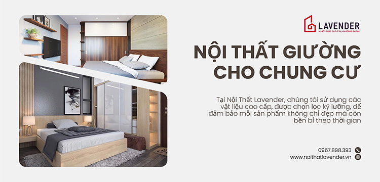 Thi Công Giường Cho Chung Cư Đẹp, Tiện Nghi tại Hà Nội