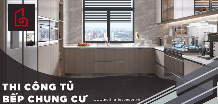 Thi công tủ bếp chung cư tại Hà Nội