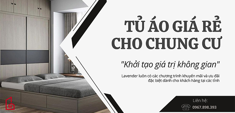 Thi công tủ áo cho chung cư giá rẻ tại Hà Nội