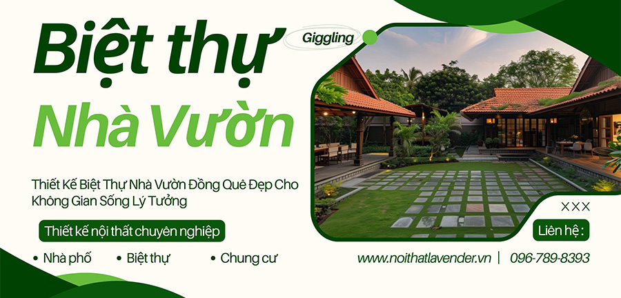 Thiết Kế Biệt Thự Nhà Vườn Đồng Quê Đẹp Cho Không Gian Sống Lý Tưởng