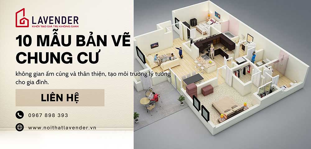 10 Mẫu Bản Vẽ Thiết Kế Nội Thất Chung Cư Đẹp 2024